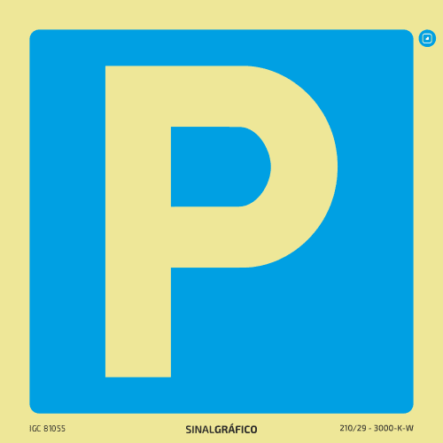 Placa de sinalética – Indicação de Parque - Criaconsensos - Serviços Gráficos e Publicidade