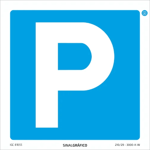 Placa de sinalética – Indicação de Parque - Criaconsensos - Serviços Gráficos e Publicidade