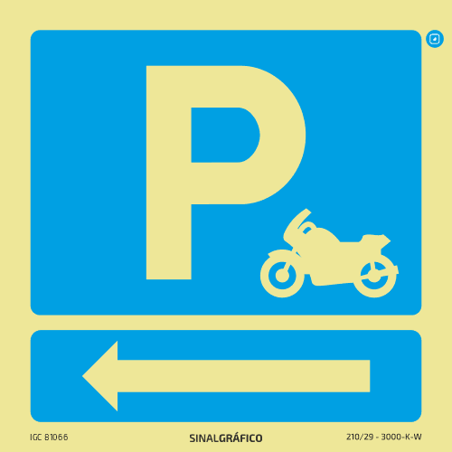 Placa De Sinal tica Indica o De Lugar De Estacionamento Para Motas placa-de-sinal-tica-indica-o-de-lugar-de-estacionamento-para-motas