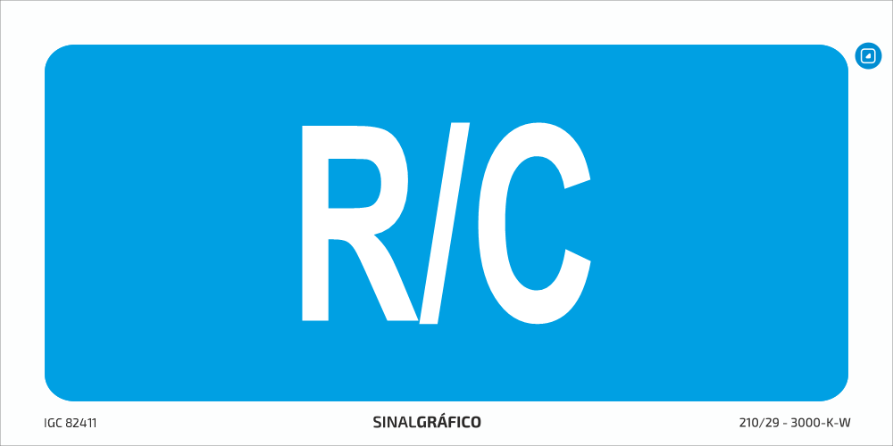 Placa de sinalética – Indicação de piso R/C Criaconsensos - Serviços Gráficos e Publicidade