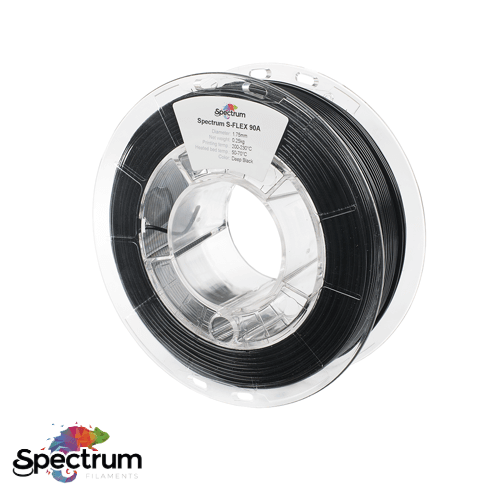 S-FLEX 90A 250g DEEP BLACK- SPECTRUM FILAMENTS Criaconsensos - Serviços Gráficos e Publicidade