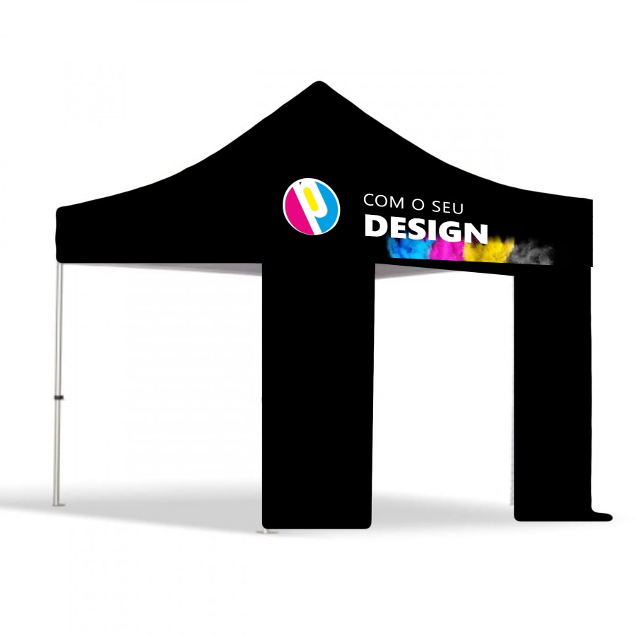 Parede com porta para tenda