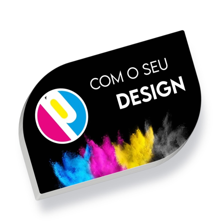 Cartão com recorte contorno